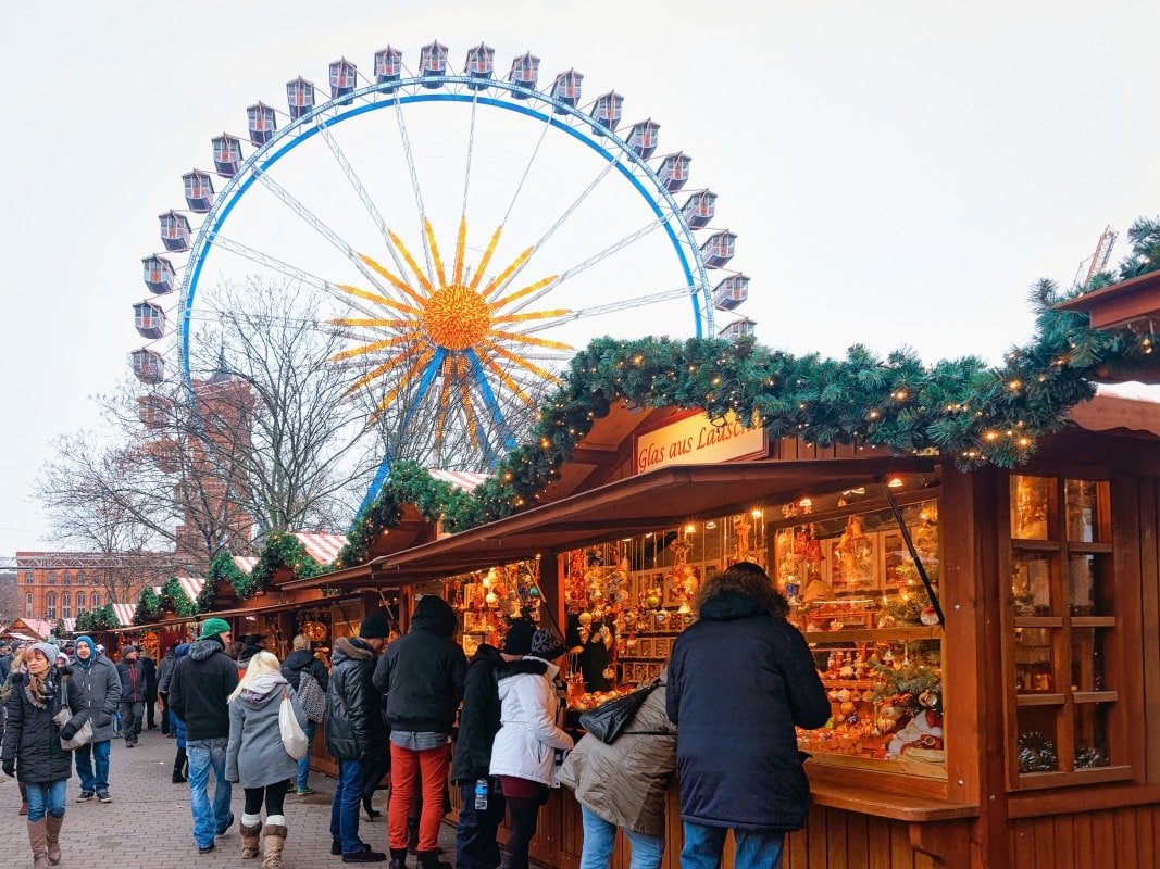 Christmas market booth 