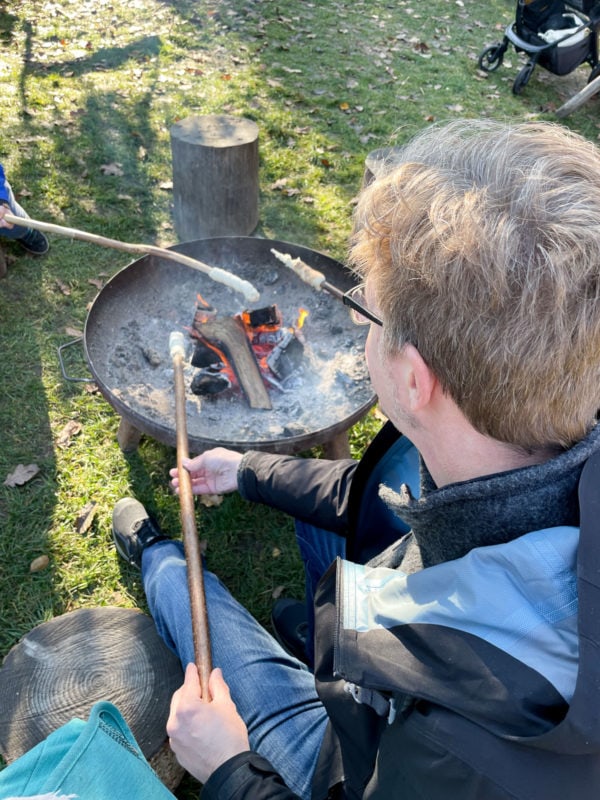 Stockbrot at Düppel open air museum 