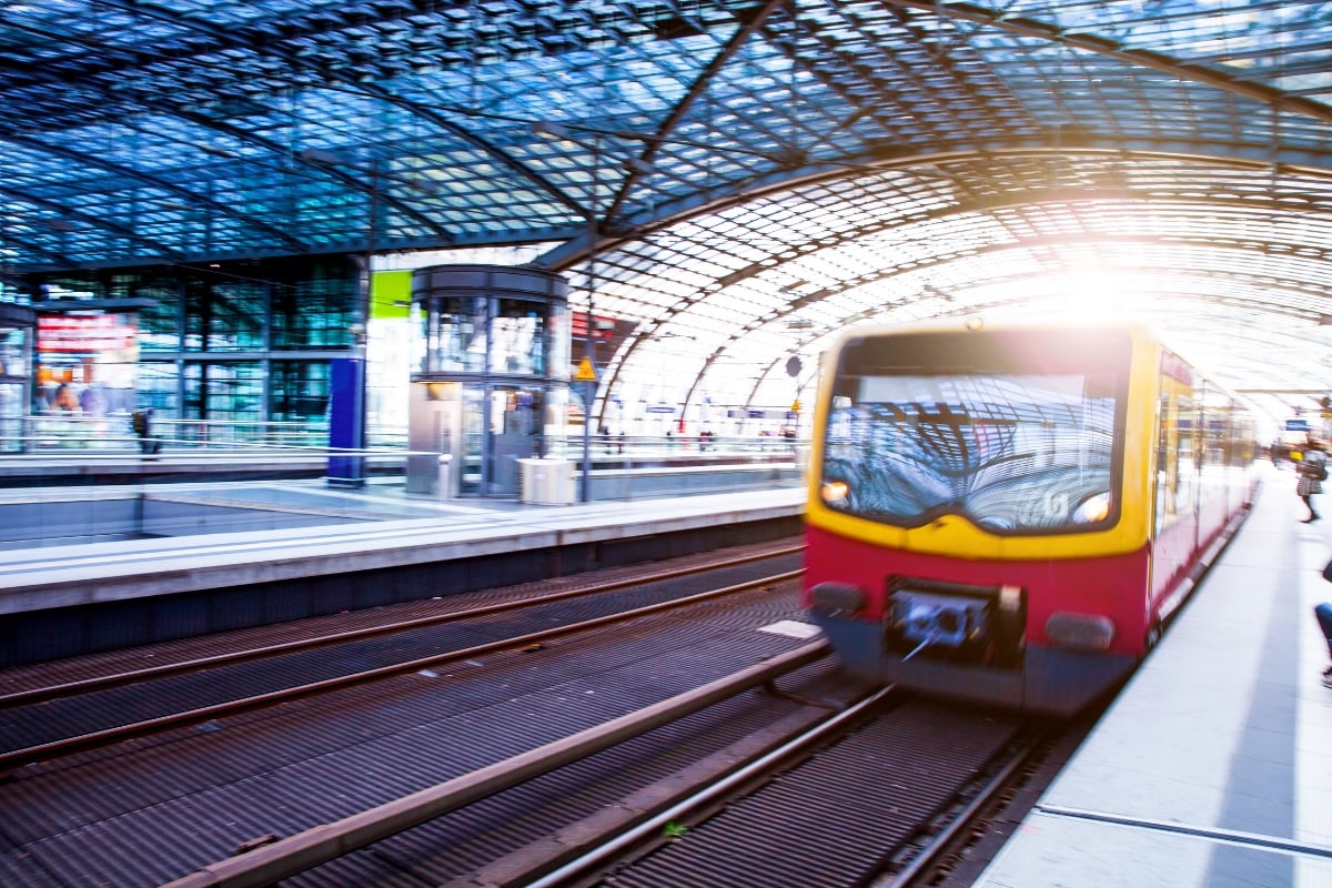 Train in station