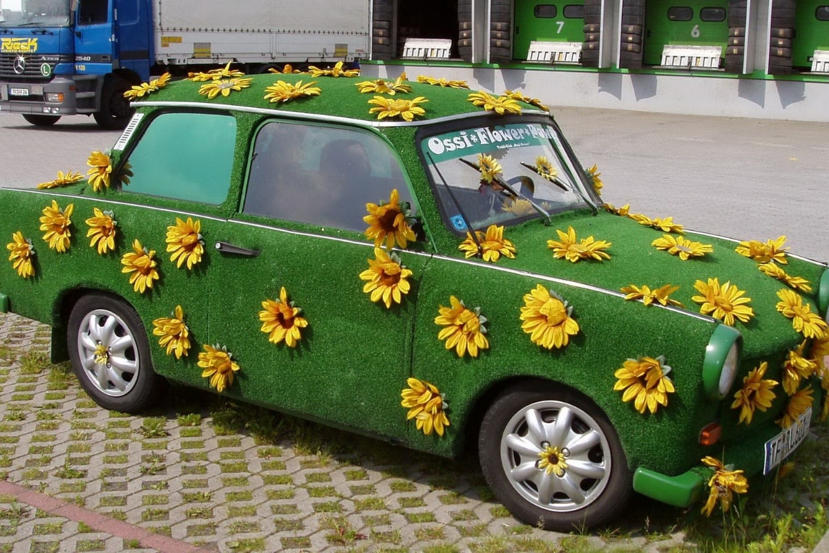 decorated Berlin Trabi