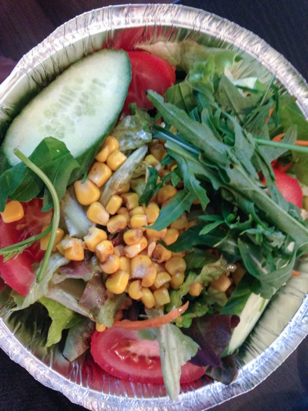 German salad with corn