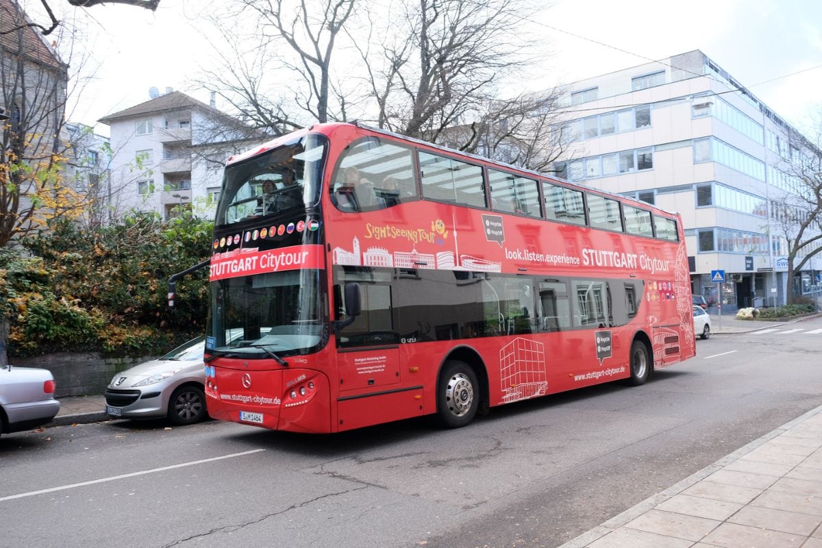 Hop on hop off bus in Stuttgart 