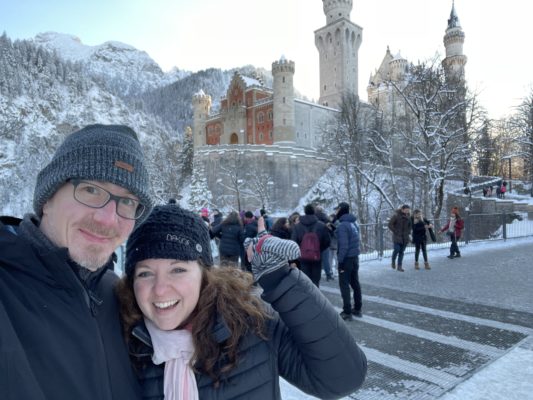 Neuschwanstein castle with Cate and Aaron