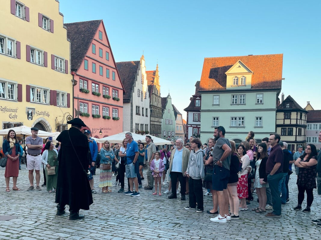 Night watchman tour in Rothenburg