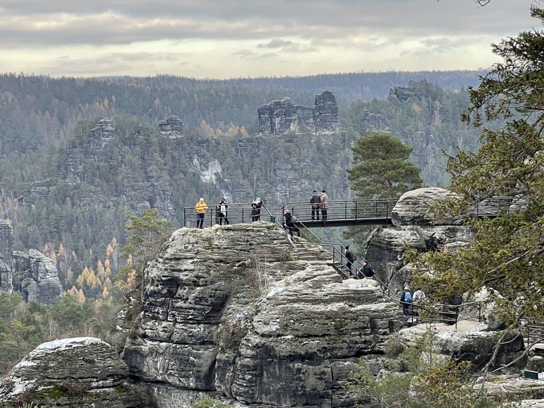 Bastei rocks overlooks