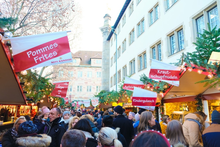 a variety of food stalls for all tastes