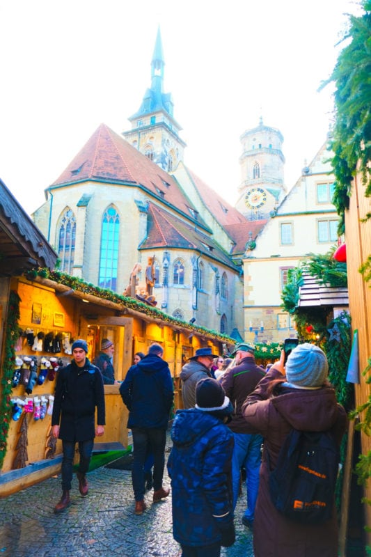 marketplace just outside local church