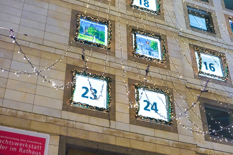 Stuttgart Rathaus at Christmas 