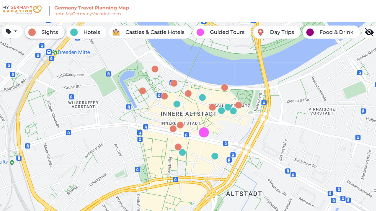 Dresden map