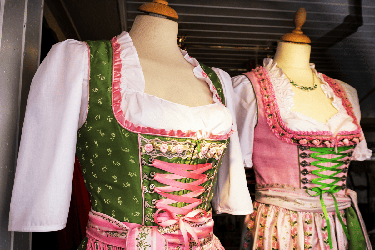 colorful women's Dirndls