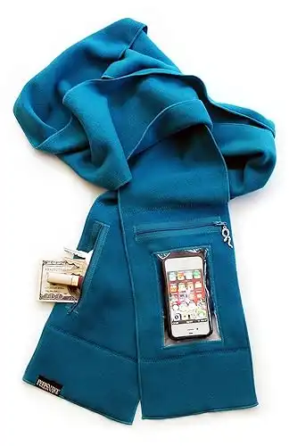 Smart Phone Hidden Pocket Scarf